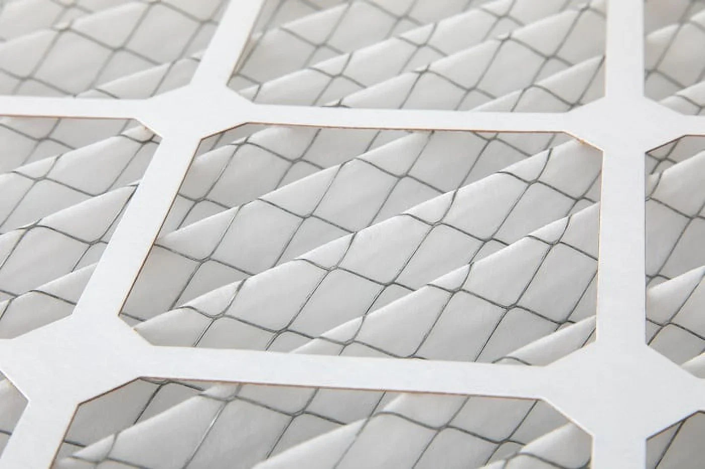 6 Pack of 14x25x1 MERV 13 Pleated Air Filters by Glasfloss. Actual Size: 13-1/2 x 24-1/2 x 7/8