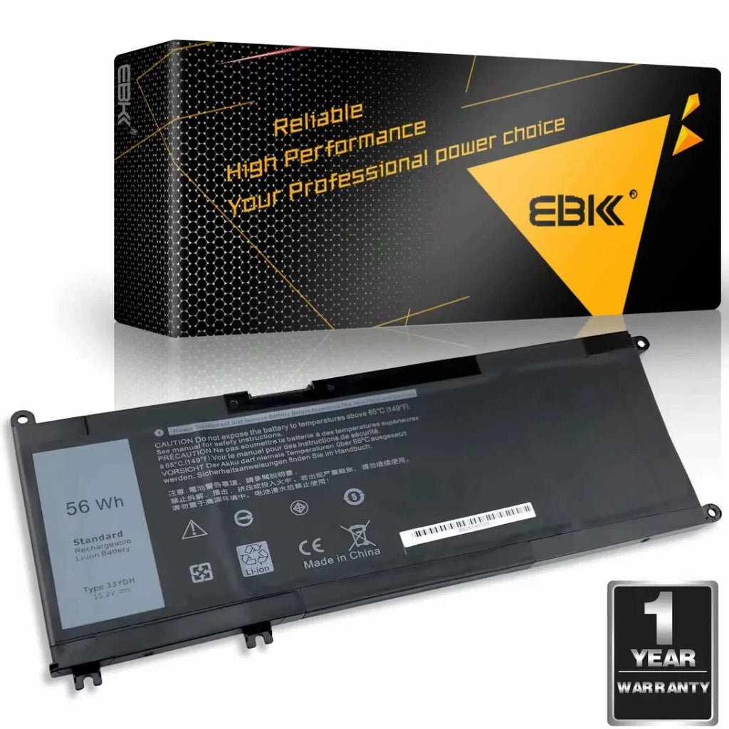 33YDH  Inspiron 17 7778 7779 P30E 81PF3 081PF3 56Wh 15.2V Notebook notebook Battery by EBK