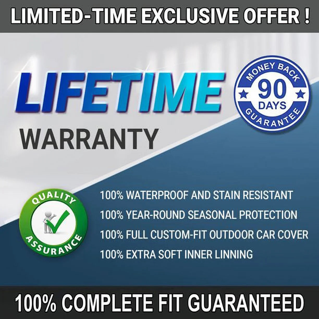 iCarCover Fits [Mazda CX-7] 2007 2008 2009 2010 2011 2012 2013 2014 2015 2016 2017 2018 For Automobiles Waterproof Full Exterior Snow Indoor Outdoor Protection Heavy Duty Custom Vehicle SUV Car Cover