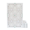 6 Pack of 14x25x1 MERV 13 Pleated Air Filters by Glasfloss. Actual Size: 13-1/2 x 24-1/2 x 7/8
