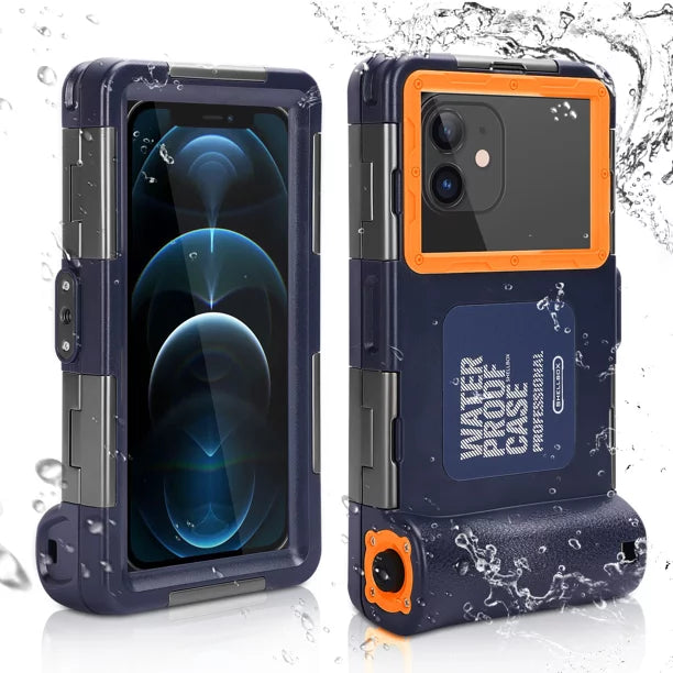 UrbanX Professional [15m/50ft] Swimming Diving Surfing Snorkeling Photo Video Waterproof Protective Case Underwater Housing for  A6600 And all Phones Up to 6.9 Inch LCD with Lanyard