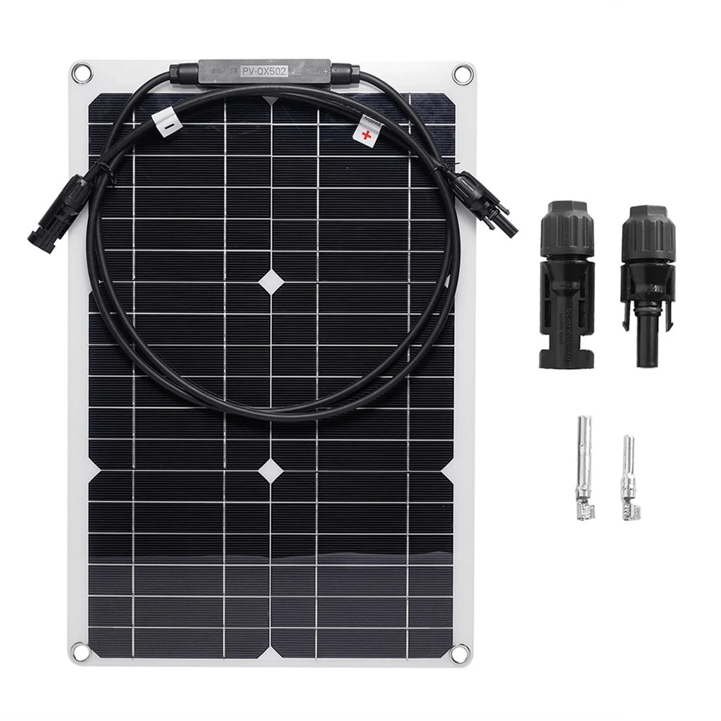 Dadypet Monocrystalline silicon panel,Solar Panel Car Battery Rv 20w 18v Portable Kit Waterproof Solar With Output To Output To 12v To 12v Car 12v Car Battery 18v Portable Solar Panel With Output