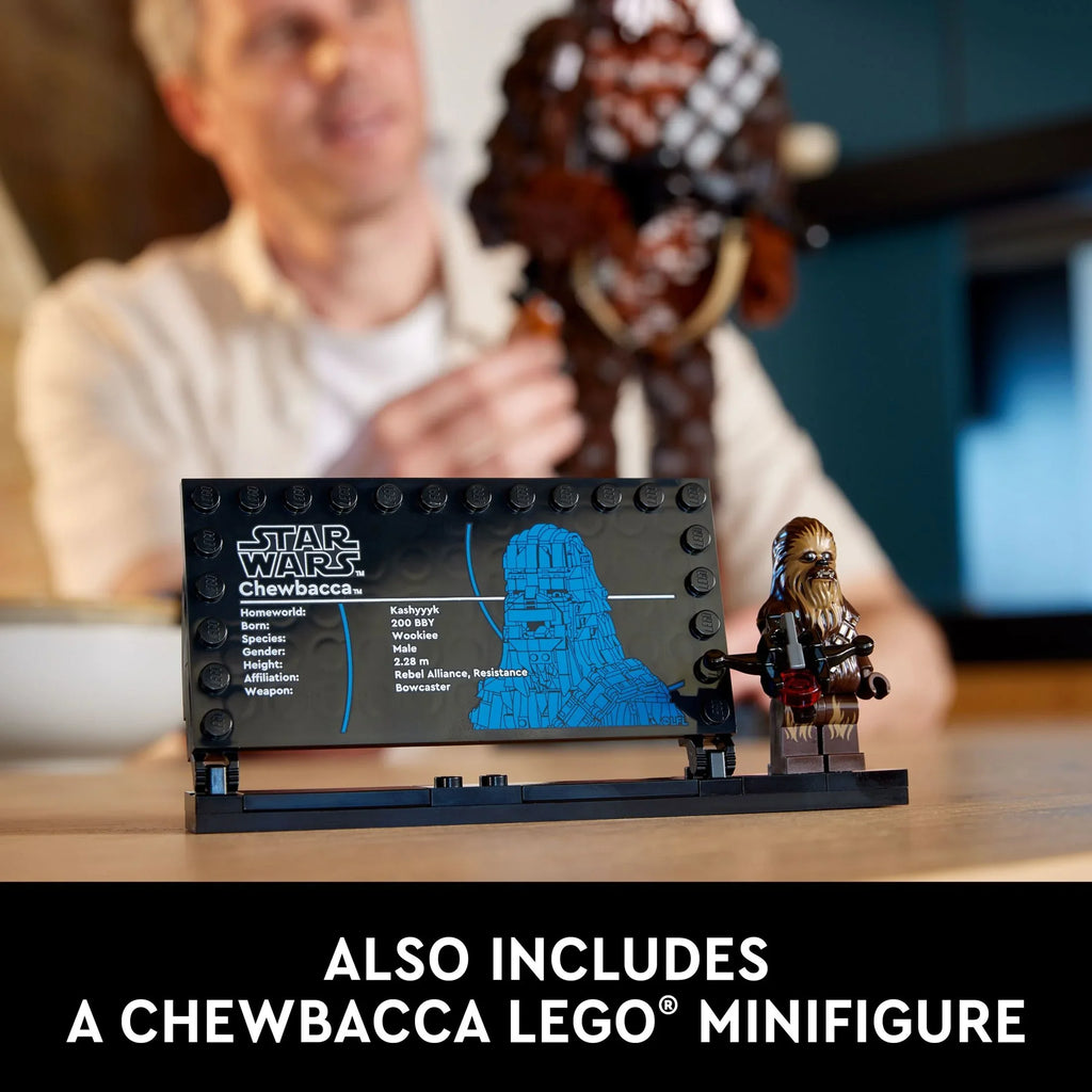 LEGO Star Wars Chewbacca, Buildable May the 4th Collectibles for Adults, Build and Display Chewbacca Collectible, Fun Star Wars Fan Gift for Teens, or any Star Wars Original Trilogy Fan, 75371