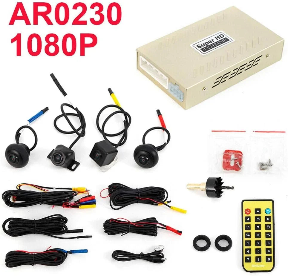 TFCFL Car 360 Bird View Surround System DVR Record Backup Camera parking monitoring