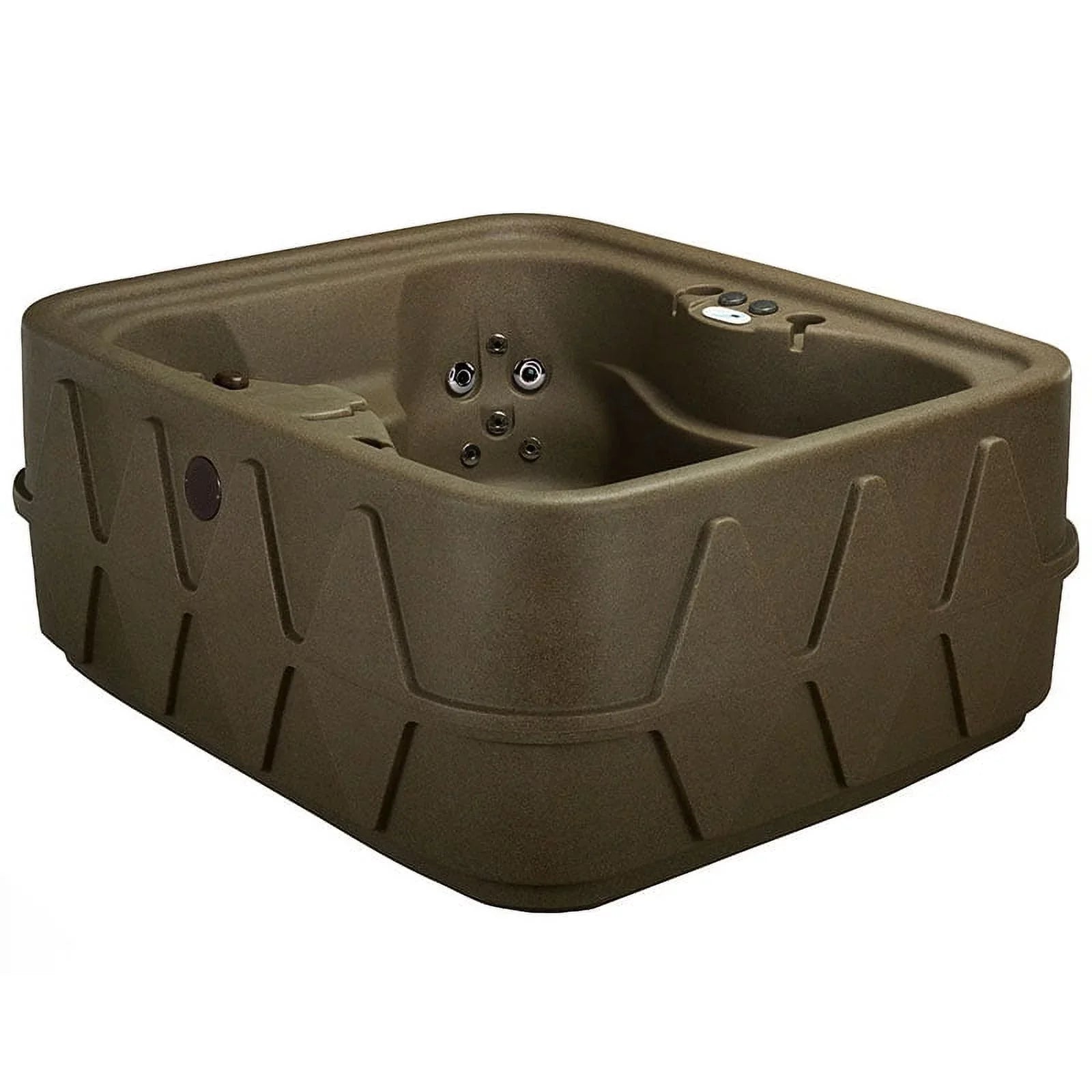 Aquarest Spas Powered By Jacuzzi® AR-400 Select 4- Person 20 - Jet- Plug and Play Hot Tub w/LED waterfall - Brownstone