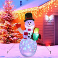 5ft InfLatitudeable Snowman Airblown Christmas Decor Yard Decoration LED Lights for Xmas Home Garden Family Prop Lawn Holiday Party Outdoor Decor