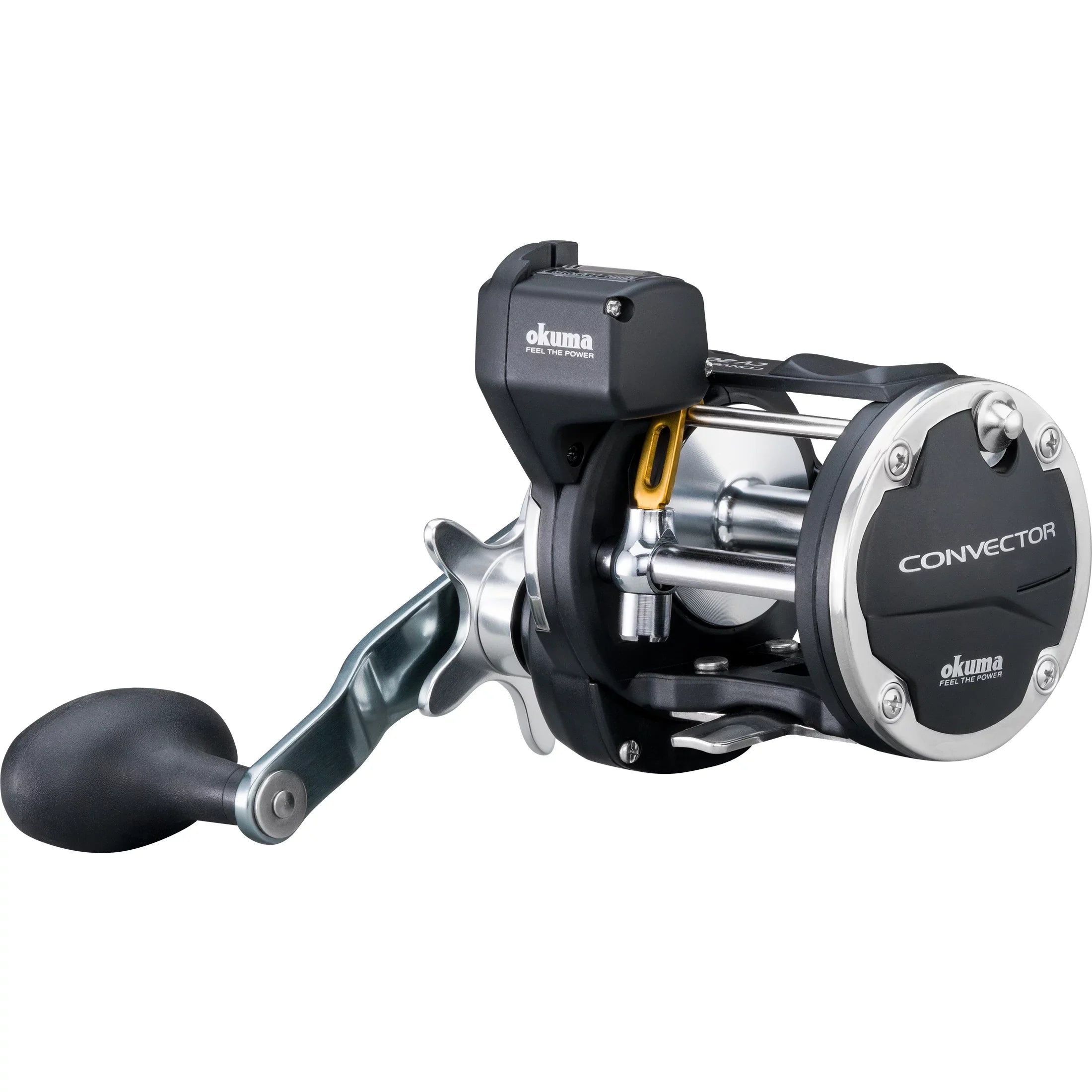 Okuma Convector Cv-354dlx Left Hand Low Profile Line Counter Fishing Reel