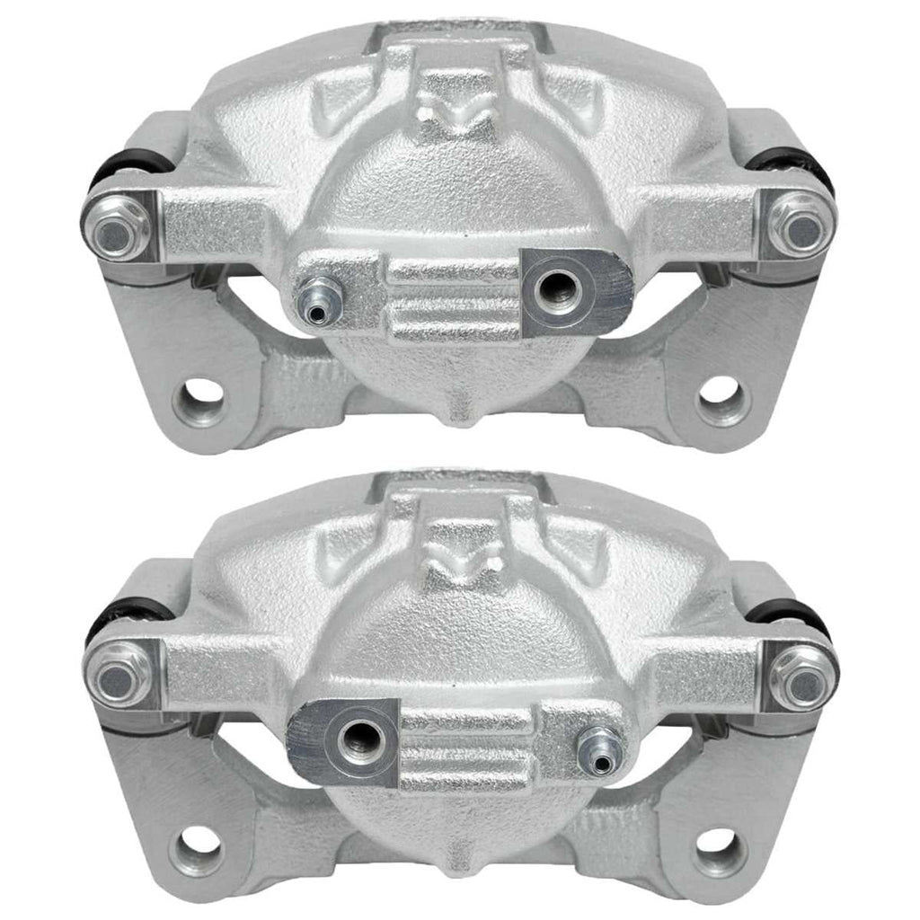 AutoShack Front New Brake Calipers Assembly with Bracket Set of 2 Driver and Passenger Side Replacement for Jeep Wrangler Liberty Dodge Grand Caravan Nitro Chrysler Town & Country VW Routan Ram C/V V6