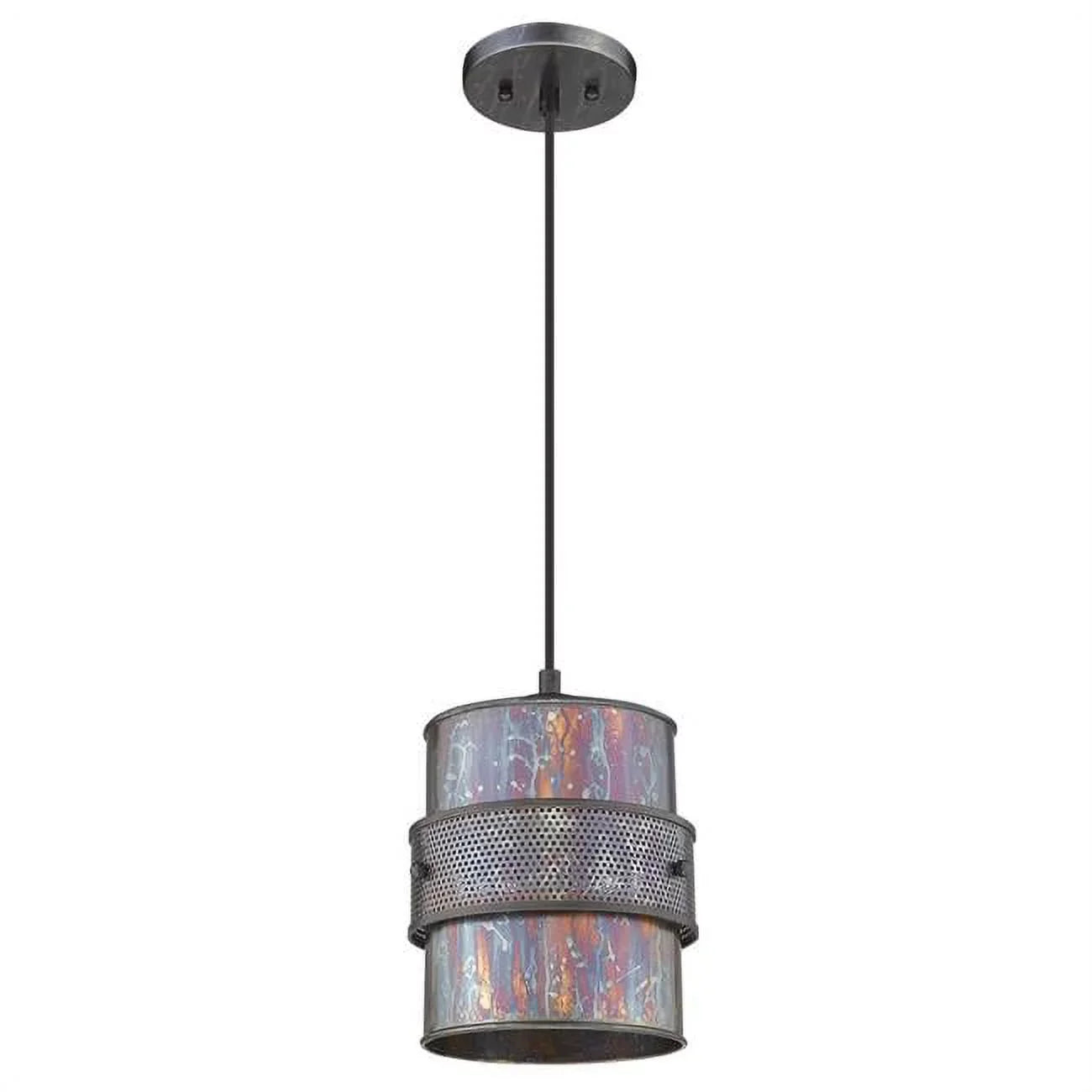 10.75 x 8 x 8 in. Ryker 1-Light Bronze Patina Pendant