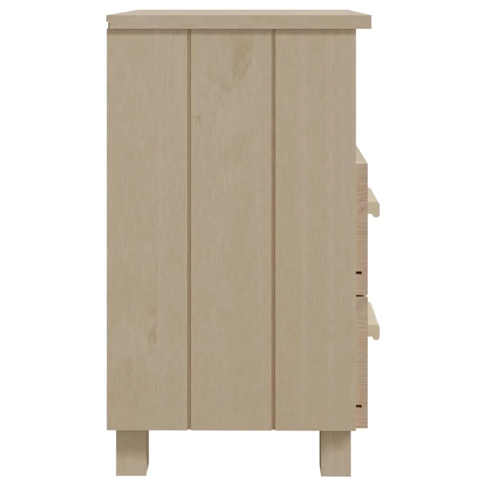 Htovila Bedside Cabinet HAMAR Honey Brown 15.7"x13.8"x24.4" Solid Wood Pine