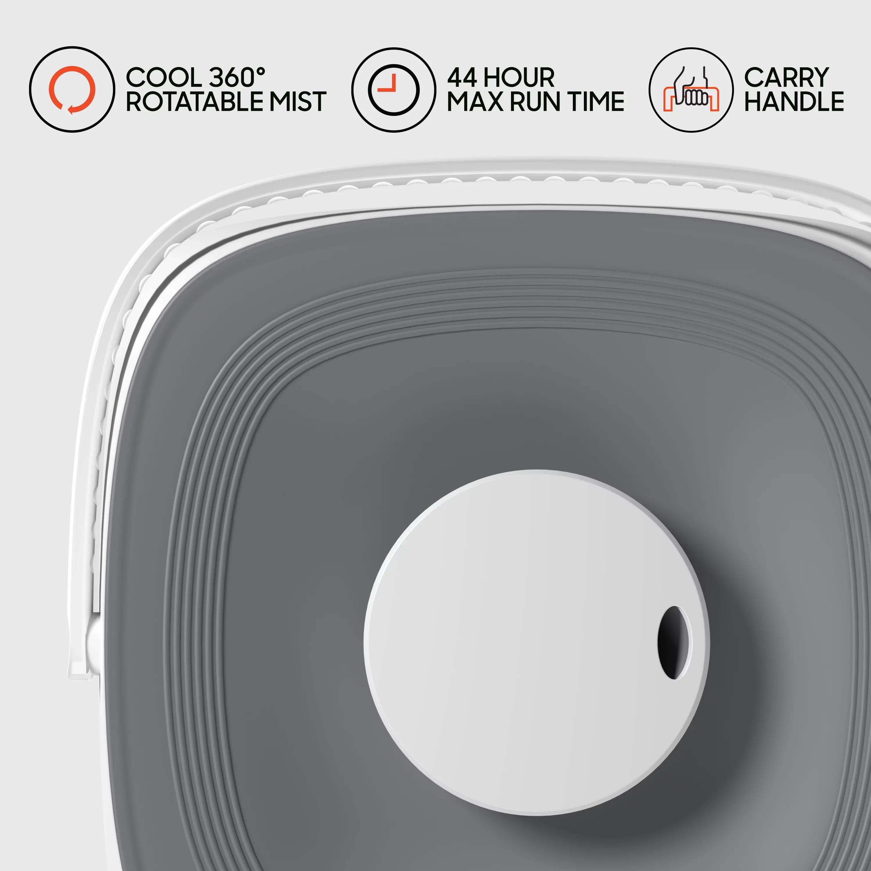 Sharper Image Mist 4 Ultrasonic Humidifier, White (New)