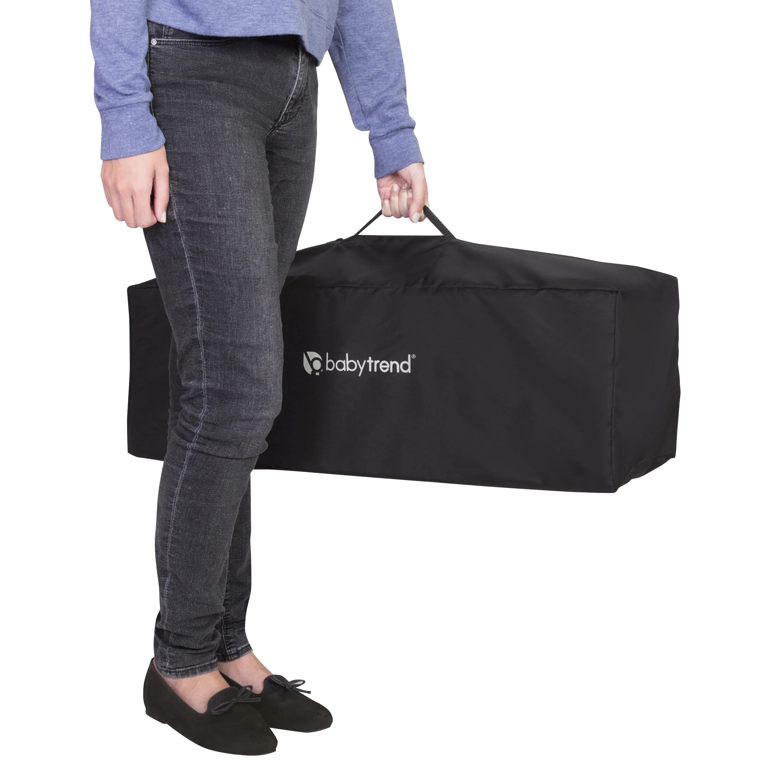 Baby Trend FLatitude Portable Playard with Bassinet – Twinkle Grey, Unisex