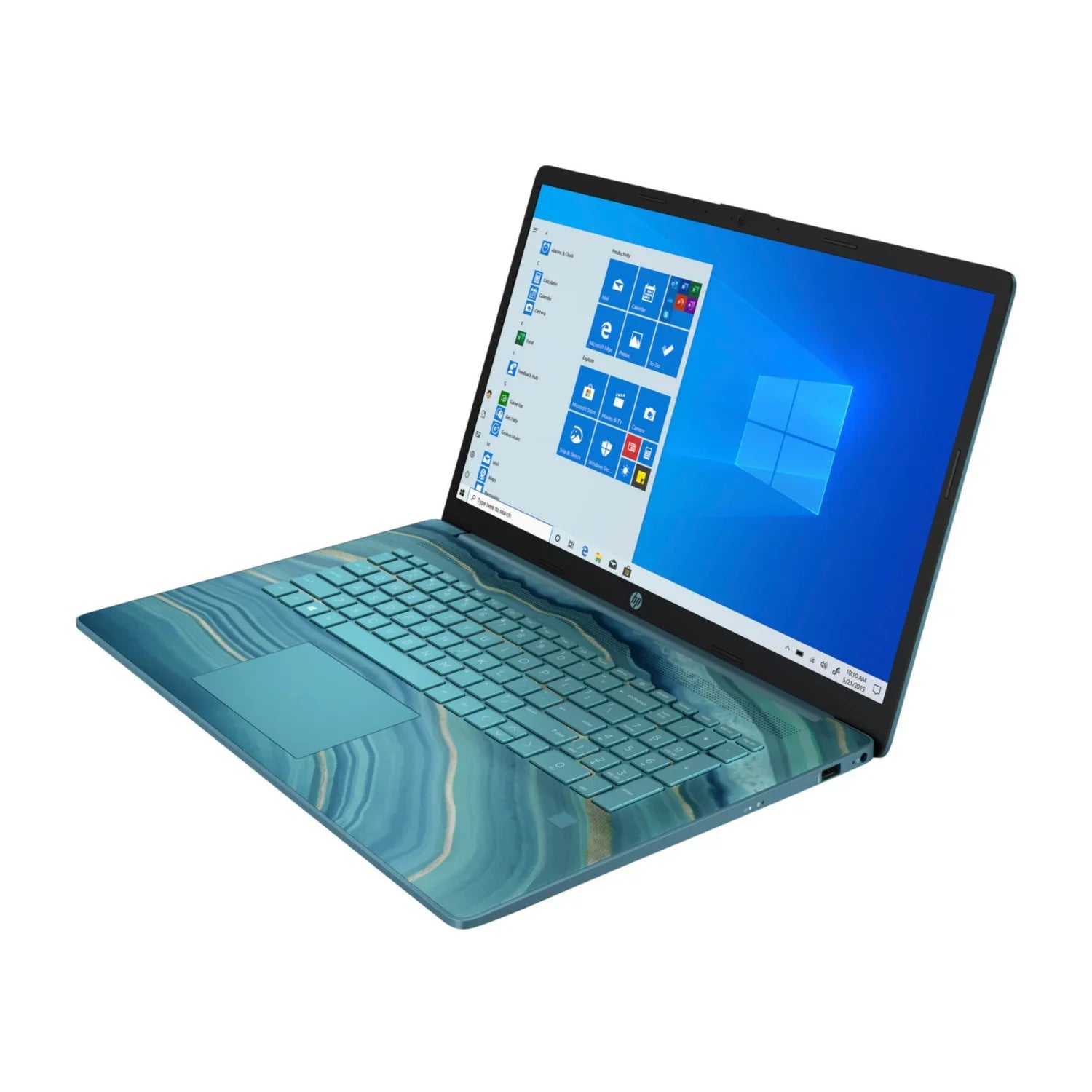 Restored  17cp0006ds 17.3" Touchdisplay Laptop R3 5300U 8GB 512GB SSD W11H Teal (Refurbished)