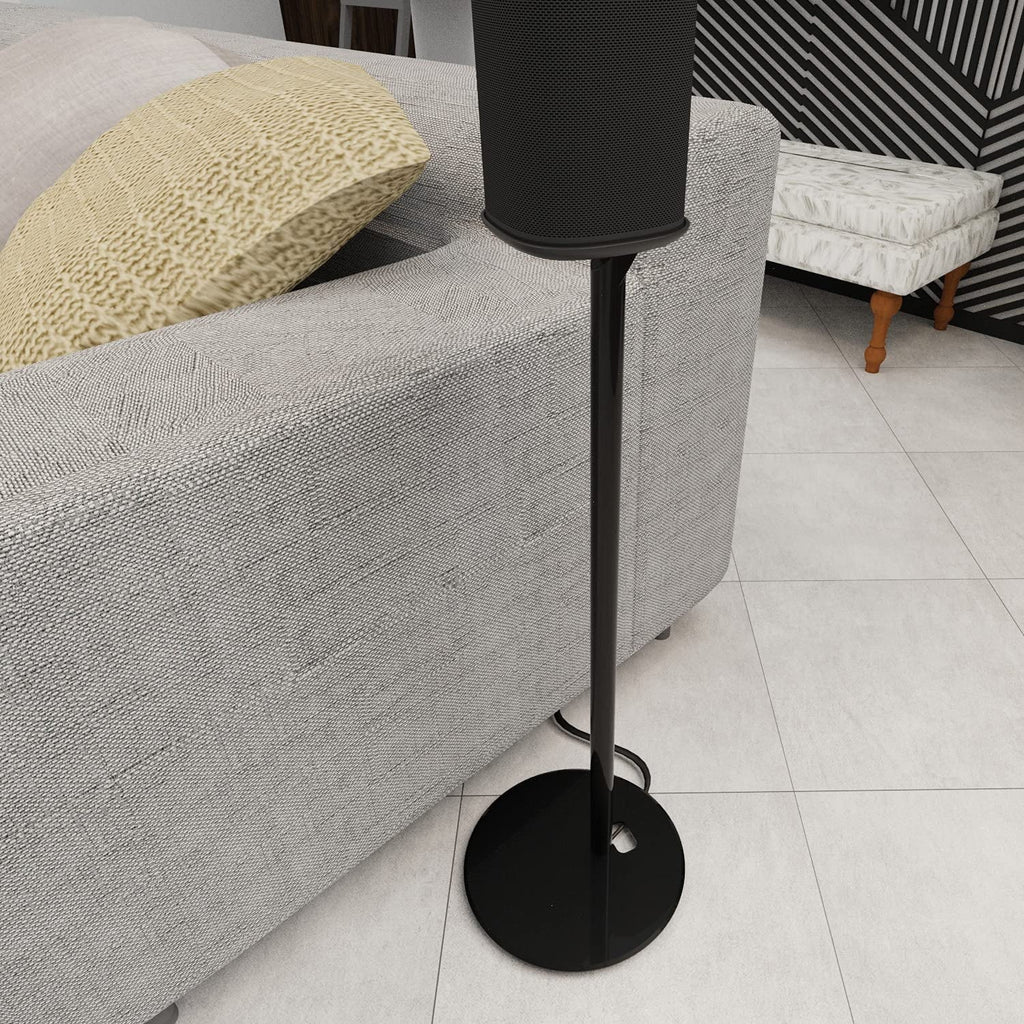 Eximus Fixed Height Speaker Floor Stand for Sonos One and Sonos One SL and Sonos Play:1 - Cable Management Built In -