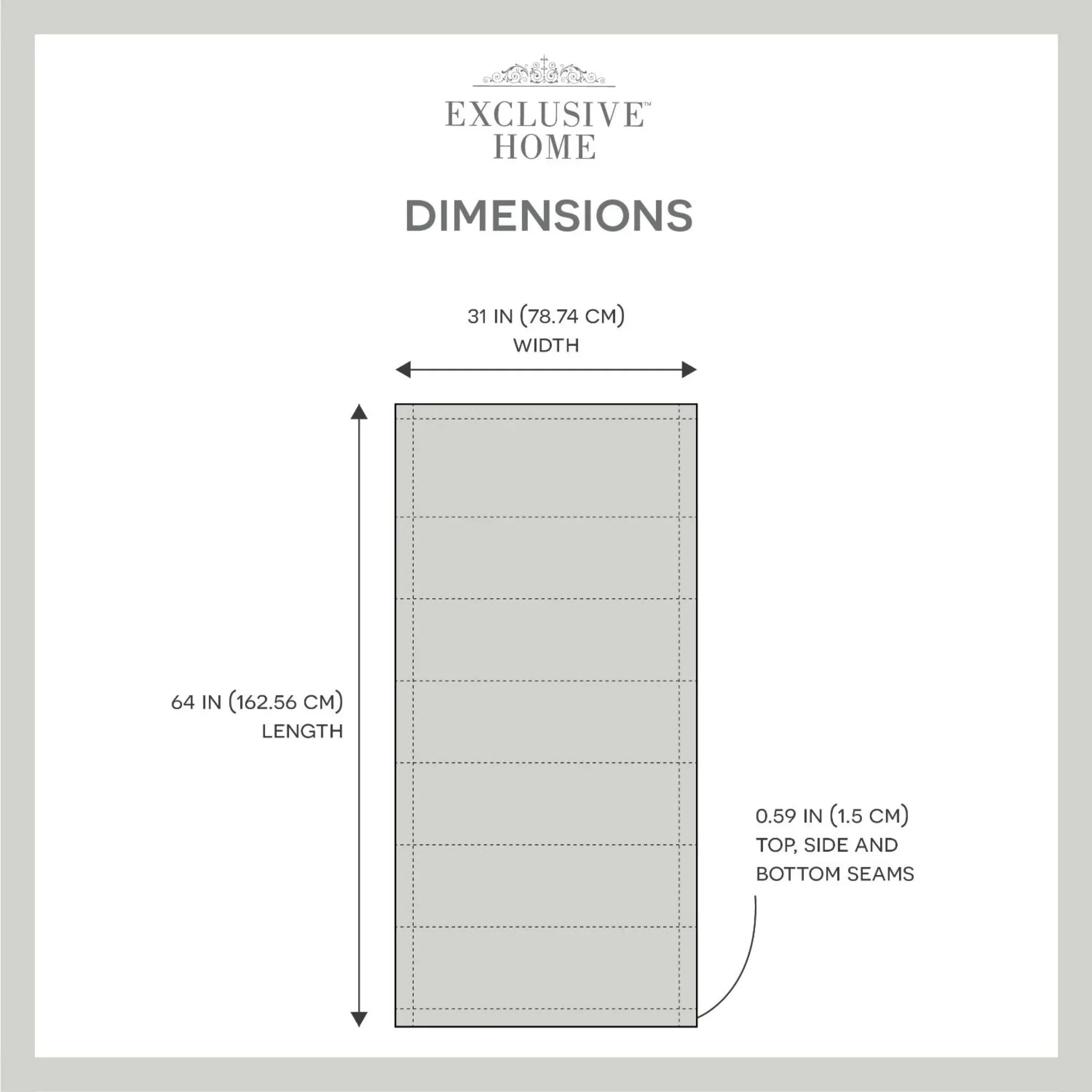 Exclusive Home Esme Total Blackout Roman Shade, 31"x64", Silver