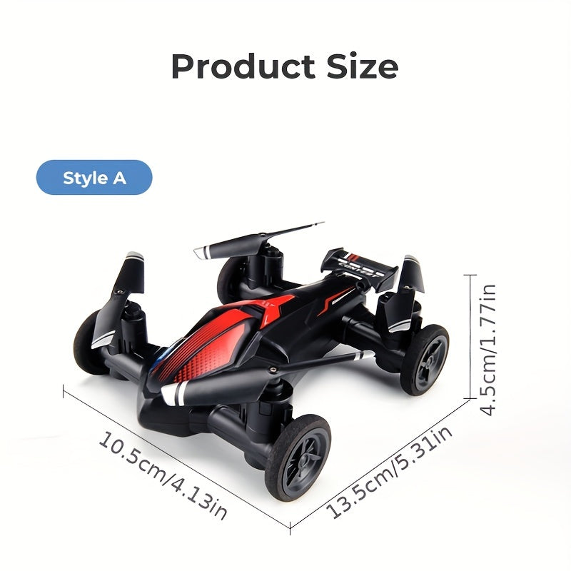 Drone For Land And Air Dual-use RC Toy Car Four-axis Unmanned Drone High-speed And Low-speed Switch Intelligent Height Setting, Stable Flight, Gift Toys