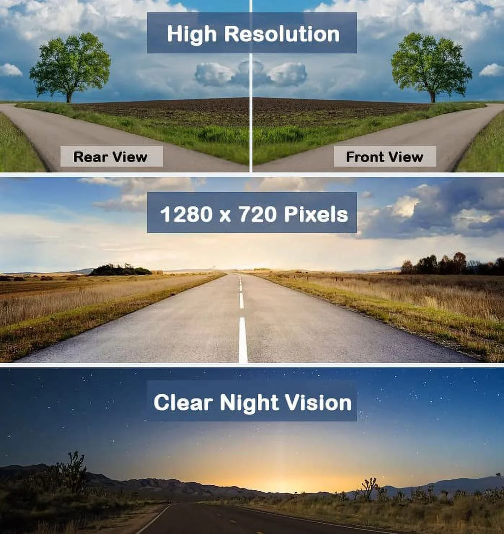 CAM122 Backup Camera Frame License PLatitudee HD Night Vision Rear View 170° Angle Waterproof Compatible with Jensen Car Radio CAR110W CAR710 CAR710X CAR8000 CAR910W CAR910X CDR7011 CM901MIR CMR2720
