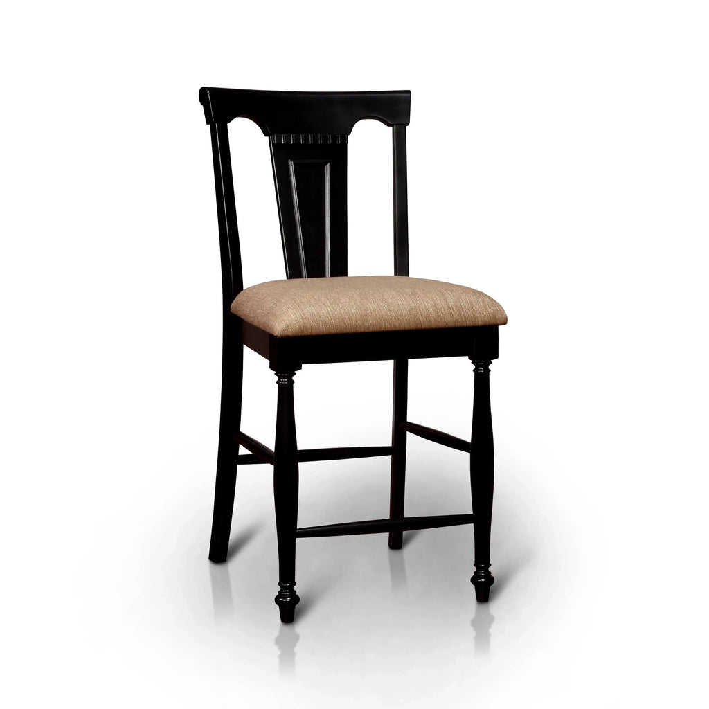 Furniture of America Kis Country Solid Wood Counter Height Chairs (Set of 2) by  White/Cherry Cherry Finish, White Finish