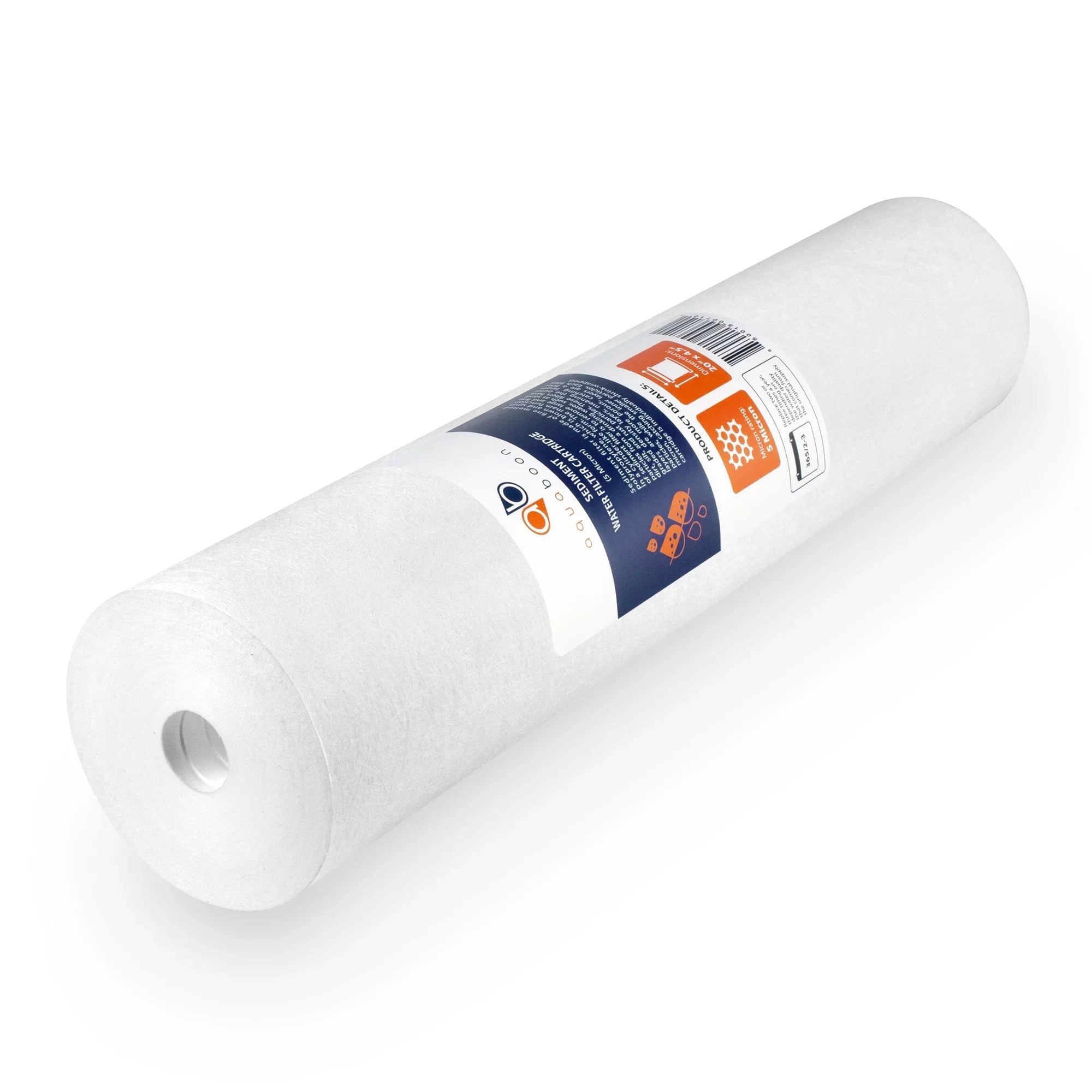 Aquaboon 5 Micron Big Blue 20" x 4.5" GAC, CTO Carbon Block & Sediment Replacement Filter Cartridges Set | 1 set, 3 packs EP20-BB, 2C-20BB, 155358-43, DGD-5005-20
