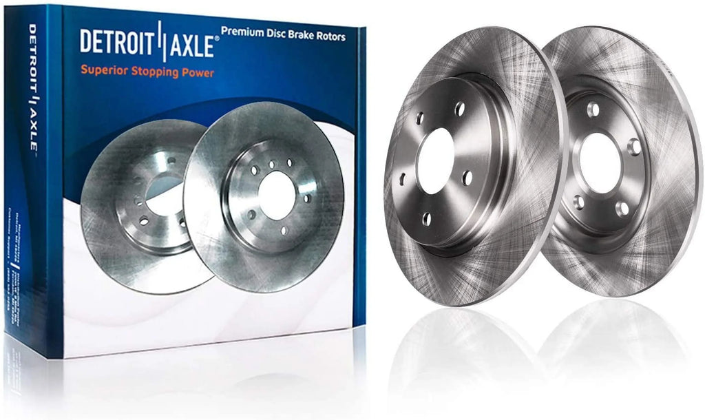 Detroit Axle - Brake Kit for 2007-2013 Nissan Altima Disc Brake Rotors 2007 2008 2009 2010 2011 2012 2013 Ceramic Brakes Pads Replacement: 11.65" inch Front Rotor and 11.46" inch Rear Rotor