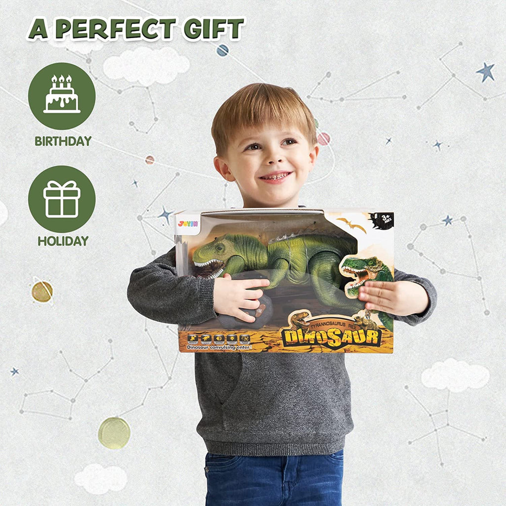 JOYIN Robot dinosaur saur Toy for Kids Boys,Big T Rex dinosaur saur Toy with Light and Roaring Sound, Walking and Dancing dinosaur Toy,Electronic Steam Toy,Birthday Gift for Kids Boys Girls,Green