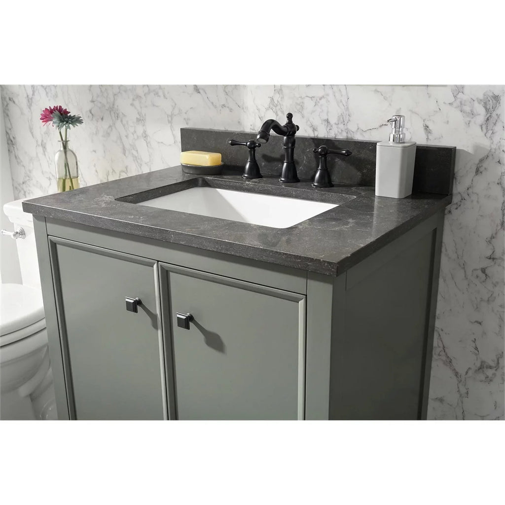 Legion Furniture 30" Contemporary MDF/Veneer Wood Sink Vanity Cabinet - Green