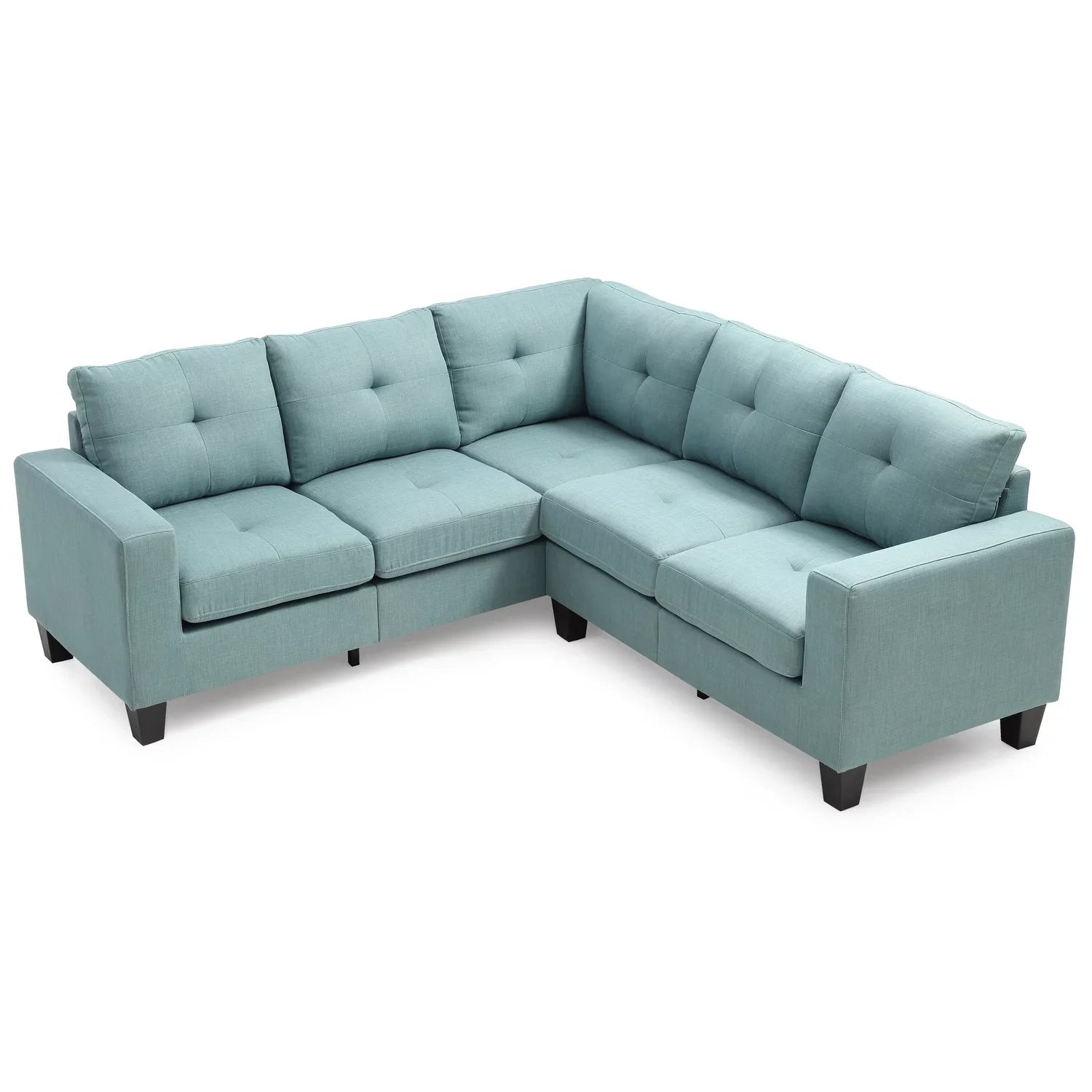 Homestock Retro Renaissance G500B-SC Sectional , TEAL