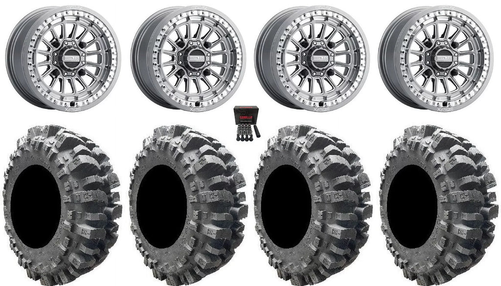 MetalFX Delta Bdlk CC 15" Wheels Gm 31" Bogger Tires Can-Am Maverick X3 / Honda Pioneer 1000 / Talon