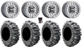 MetalFX Delta Bdlk CC 15" Wheels Gm 31" Bogger Tires Can-Am Maverick X3 / Honda Pioneer 1000 / Talon