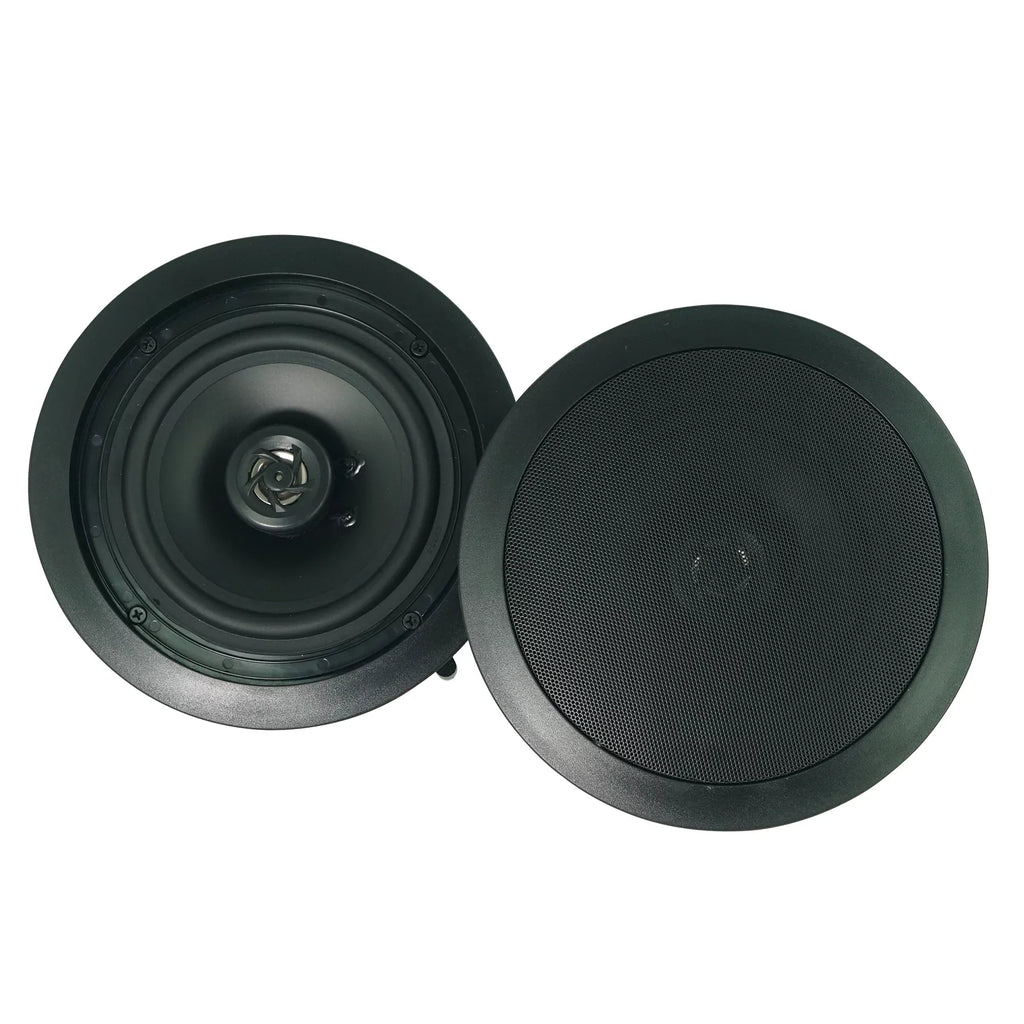 6-Zone Amp+(6) 3.5" Black Cube+(2) JBL Pendant+Ceiling Speakers for Office/Hotel
