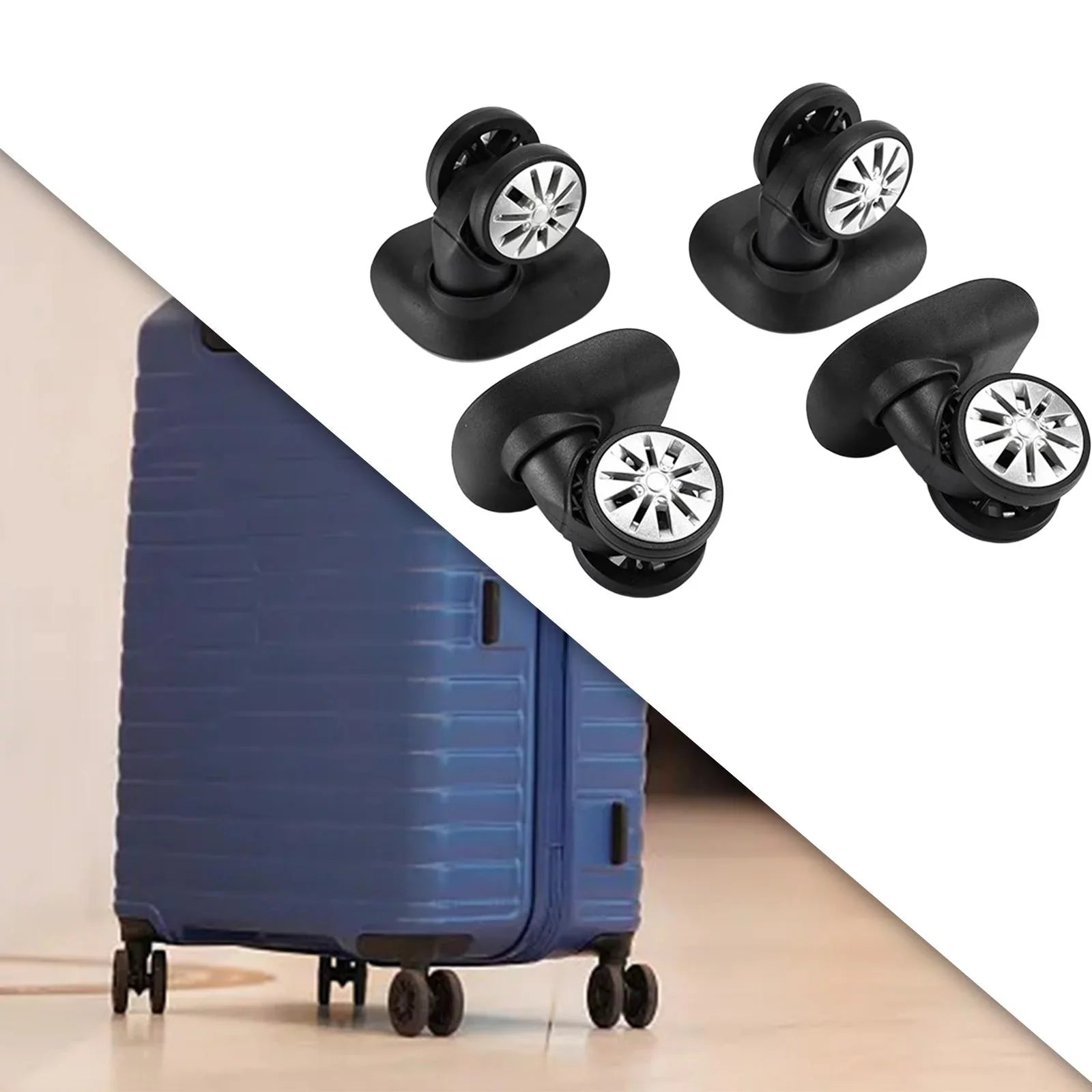 4Pcs Luggage Wheels Replacement Caster Wheels for Trolley Case Suitcase Bag