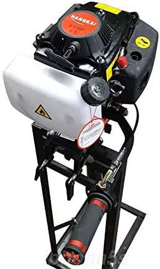 Miumaeov Outboard Trolling Motor 3.6 2 Stroke InfLatitudeable Shaft Fishing Boat Engine Propeller CDI Control Air Cooling System Heavy Duty Tiller Shaft