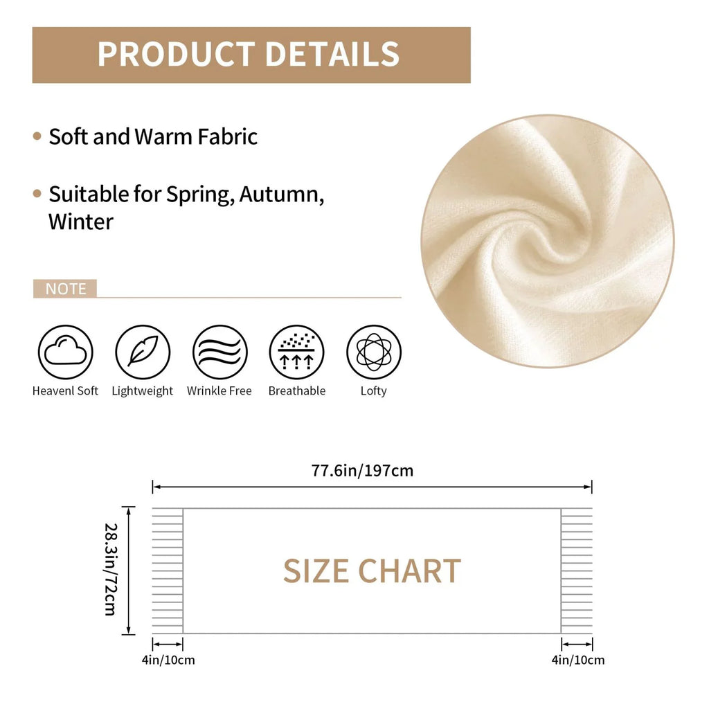 Bingfone Soft Cashmere Feel Scarf For Women Elegant Art Print Winter Warm Scarves Large Shawl Wrap Gifts- Breast Cancer Pink Ribbons Awareness