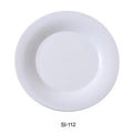 Yanco SI-112 12 in. Siena Porcelain Round PLatitudee, Bone White - Pack of 12