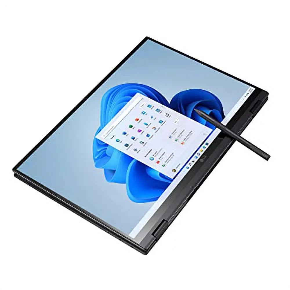 LG 2023 Gram 16" 2-in-1 Ultralight Laptop WQXGA IPS Touch Intel EVO i7-1260P 16GB LPDDR5 512GB+1TB NVMe SSD Iris Xe Graphics WiFi AX Backlit Keyboard Fullday Battery Windows 11 w/Pen and RE USB