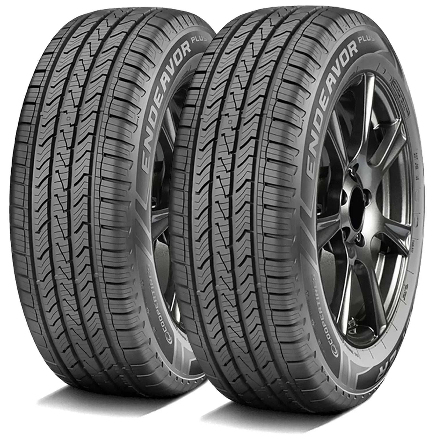 Pair of 2 (TWO) Cooper Endeavor Plus 235/65R17 104H AS A/S All Season Tires Fits: 2017-18 Honda CR-V EX, 2019 Honda CR-V LX