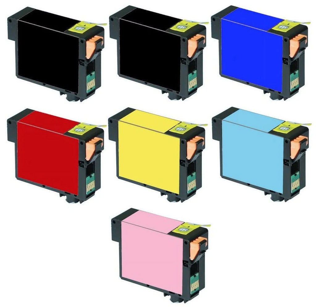 PrinterDash Replacement for Stylus Photo R3000 Inkjet Combo Pack (2-PBK/1-C/M/Y/LC/LM) (NO. 157) (C13T157120-2B5CS)