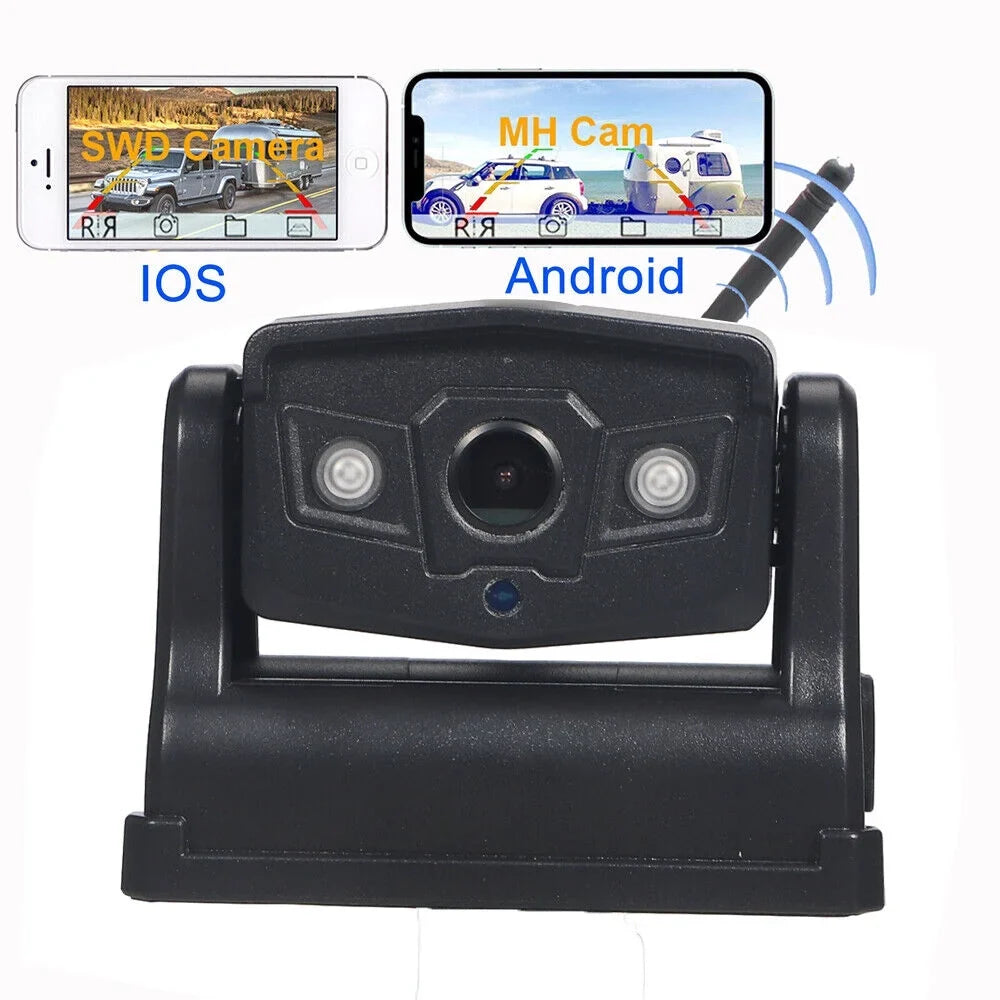 Onemayship  Magnetic WiFi Wireless Backup Camera, Front/Rear View Camera 9600mAh Battery