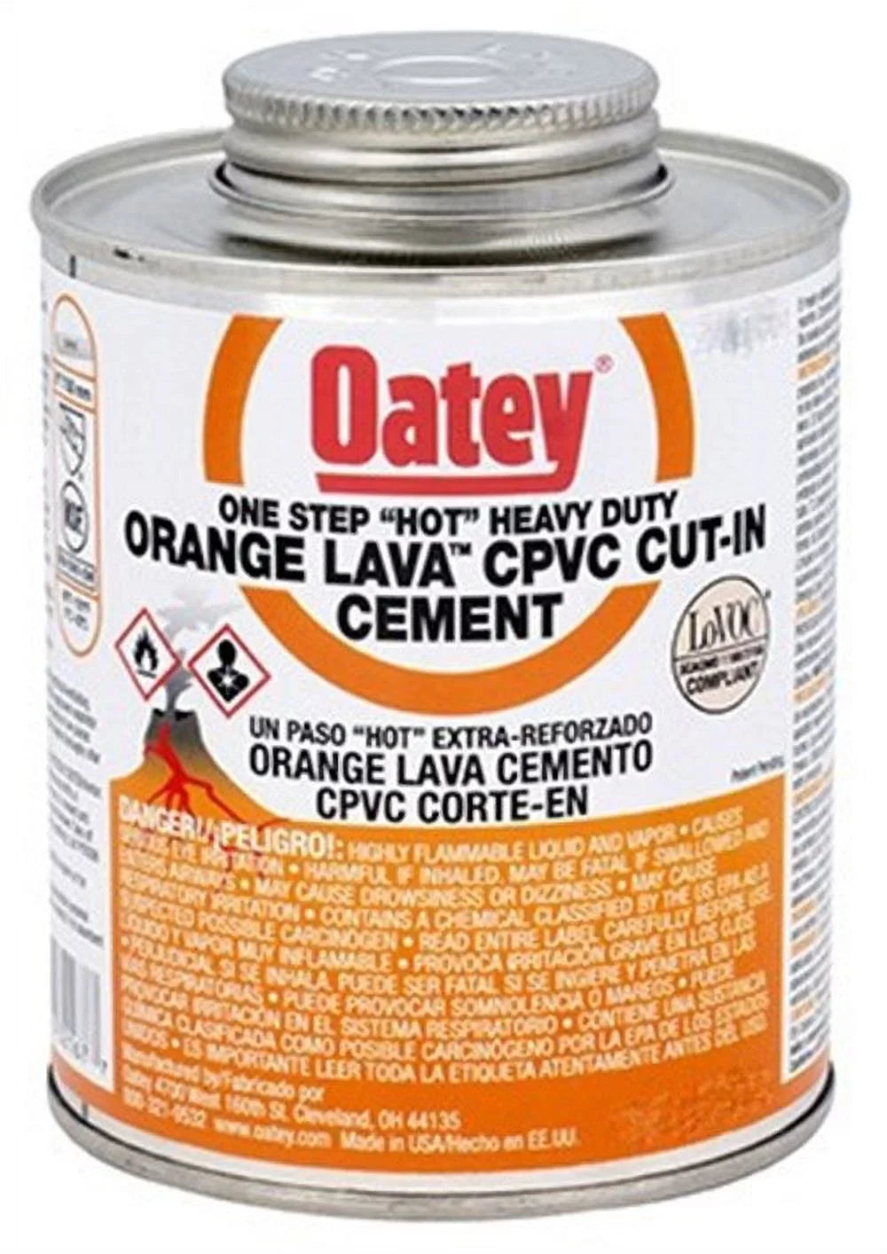 OATEY COMPANY 32166 8OZ Orange Lav CPVC Cement