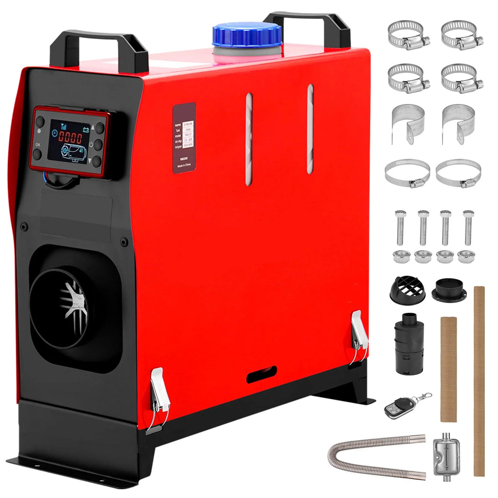 12V 8KW Diesel Heater, All-in-One Diesel Air Heater, Portable Diesel Heater with LCD Monitor & Remote Control, Fast Heating for Tent, Car, RV, Truck, Camper, Trailer, Motorhome