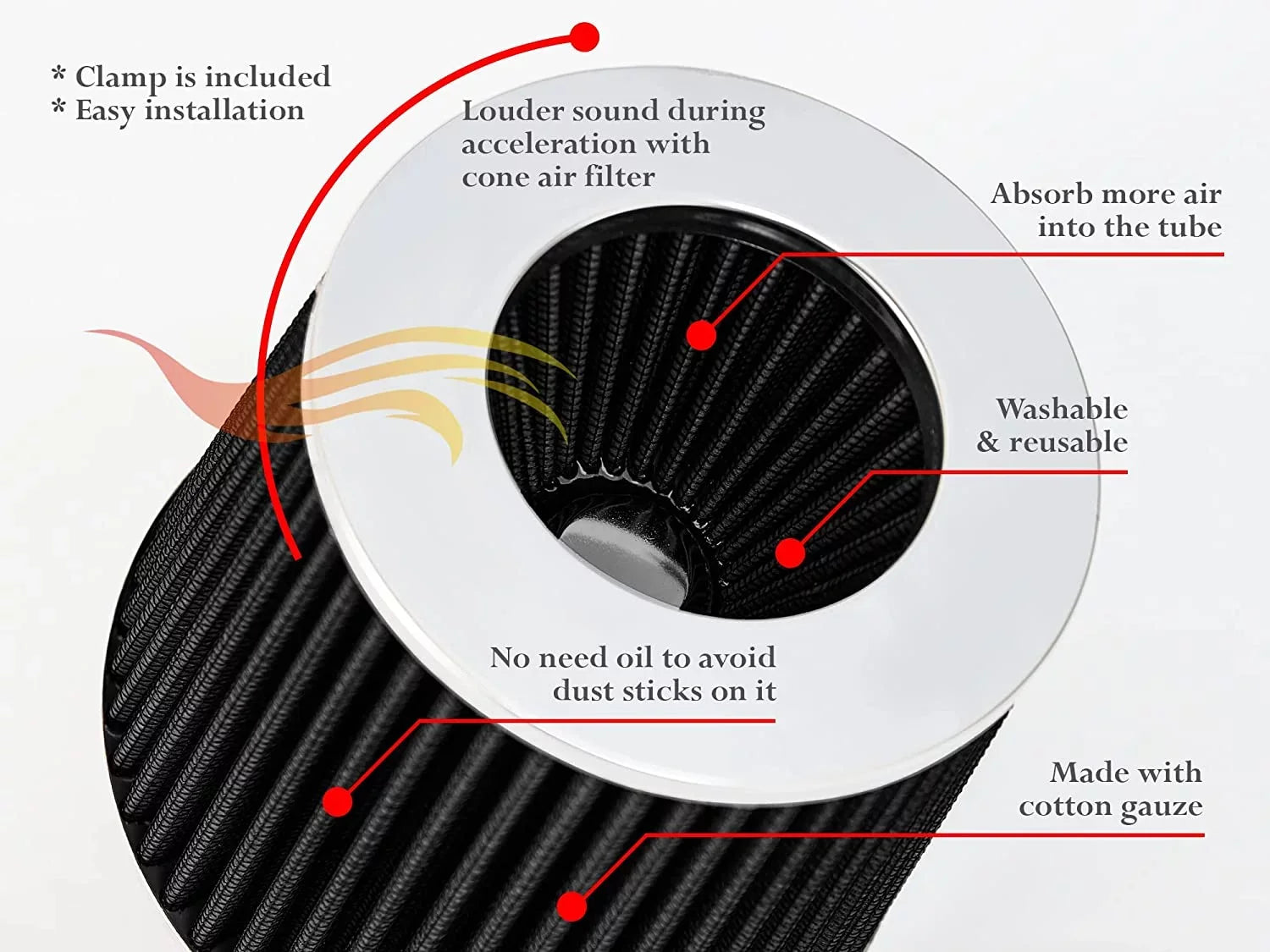 Rtunes Racing Short Ram Air Intake Kit + Filter Combo BLACK Compatible For 03-10 Dodge Dakota 3.7L 4.7L â€¦