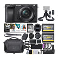 ILCE6400L/B Mirrorless Digital Camera with 16-50mm (Black) Holiday Bundle