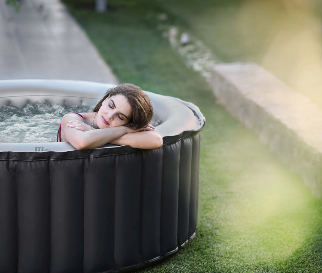 Mspa Silver Cloud, Delight Series, InfLatitudeable Hot Tub & Spa, 118 Jets, 700w Massage Air Blower, 1350w Water Heater, One Piece Easy Install, Round, 2+2 Persons