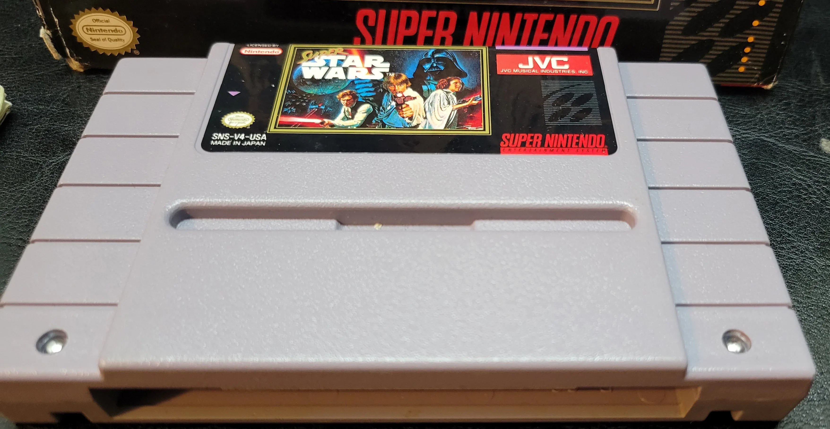 Authentic 1992 STARWARS SNES Cartridge (Super Nintendo Ent. System) CIB Complete In Box + Instructions ImmacuLatitudee Condition Original Owner