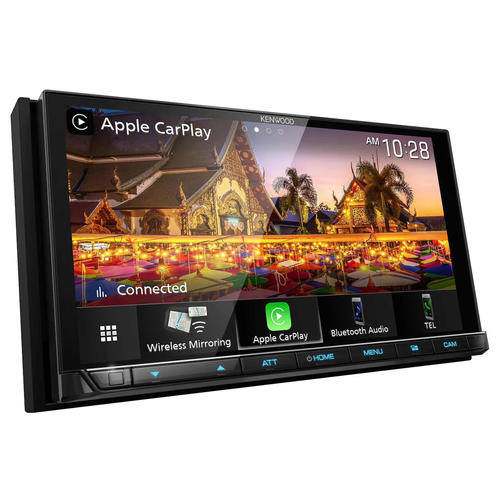 Kenwood DMX958XR eXcelon Bluetooth MultiMedia Receiver with CMOS-320LP Multi-Angle Rear View Camera with License PLatitudee Mounting
