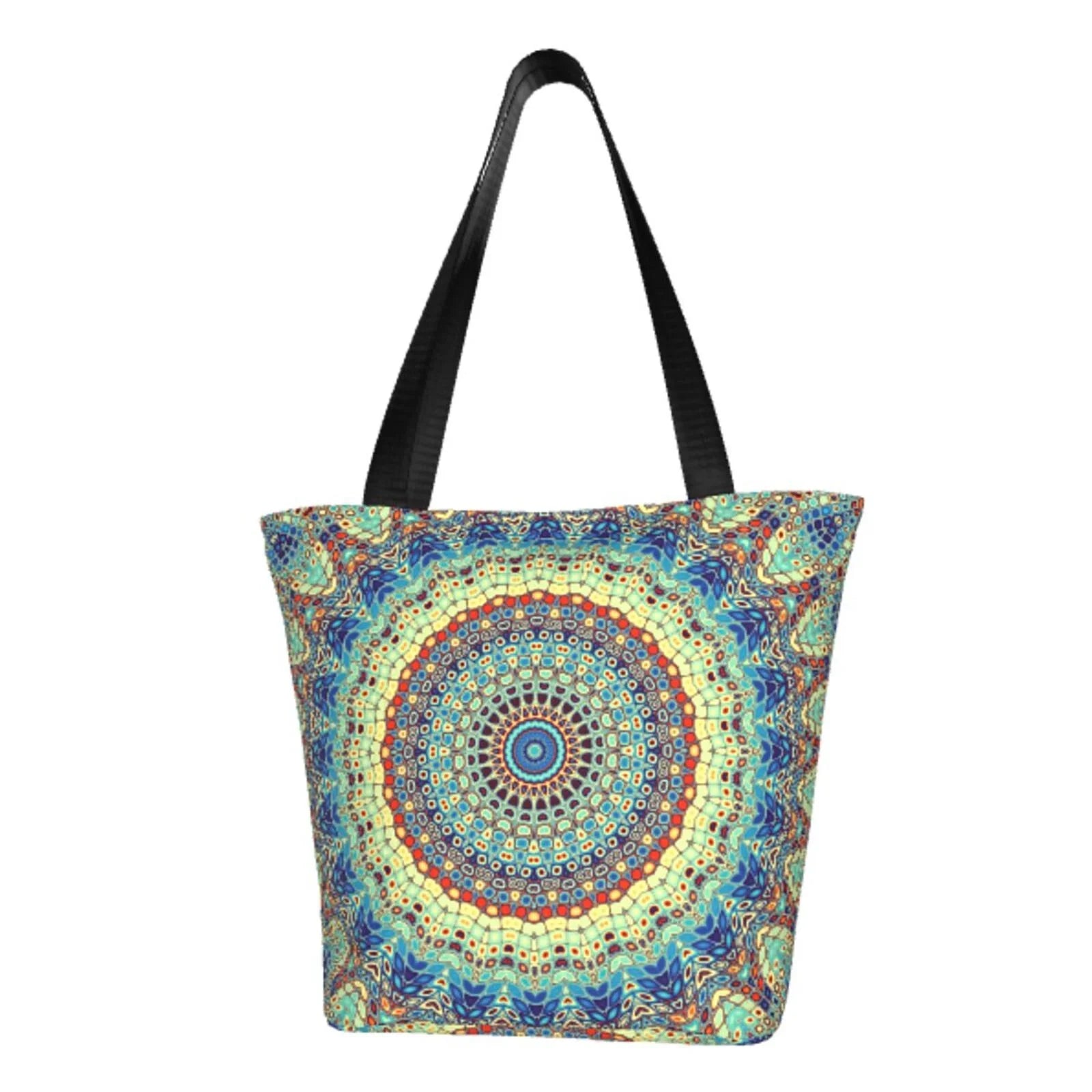 Lukts Round Mandala1 Tote Bag,Shoulder Bag Women'S Hobos Handbags Large Capacity Shopping Bag