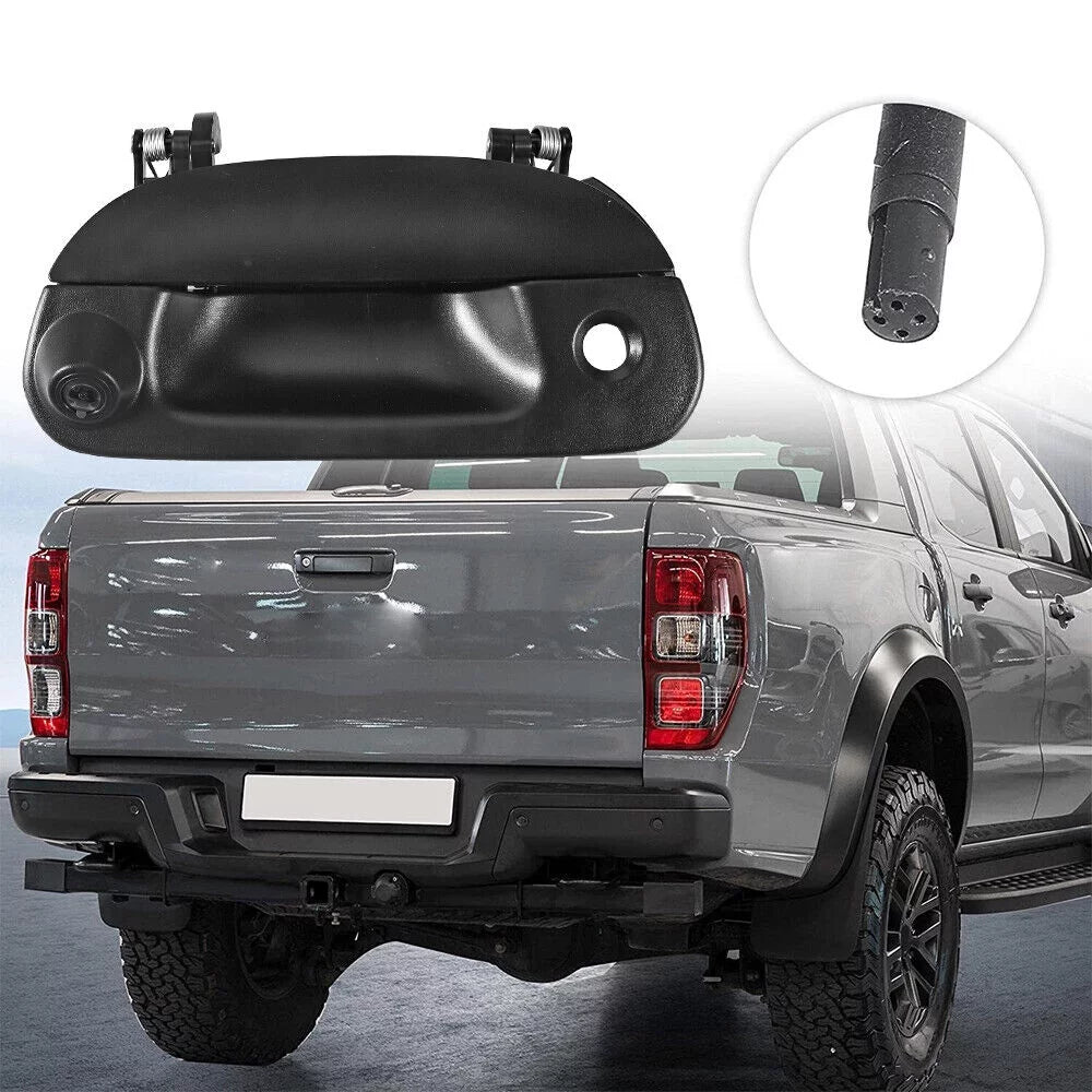 JLLOM Rear View Backup Camera Kit w/ Wiring & Tailgate Handle For 97-07 Ford F150 F250
