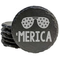 Sunglasses 'Merica Coasers - Round Slae - Se Of 5