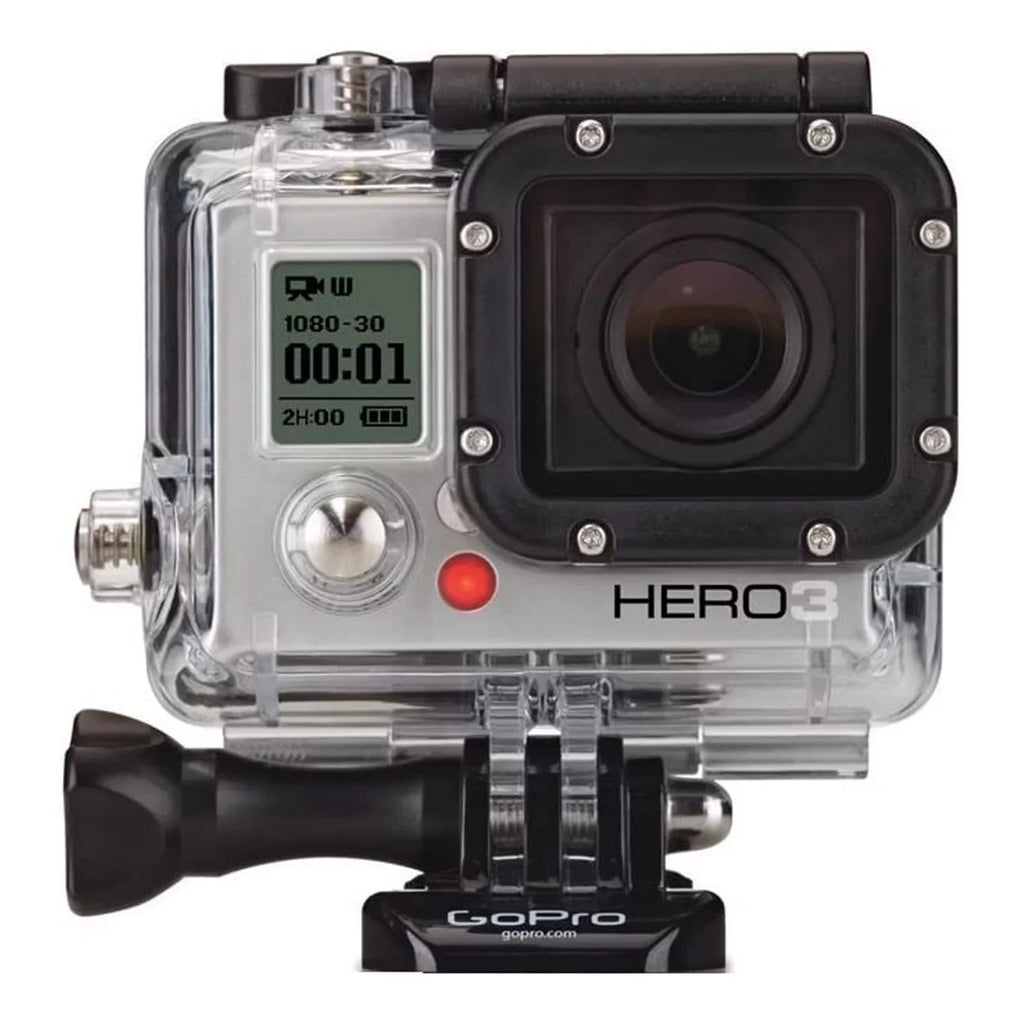 Restored GoPro HERO3 White Edition Action Sports Camera 1080p 5.0 MP WiFi 131.2 ft Underwater Camcorder for Volgging, Travelling, Adventure (Refurbished)