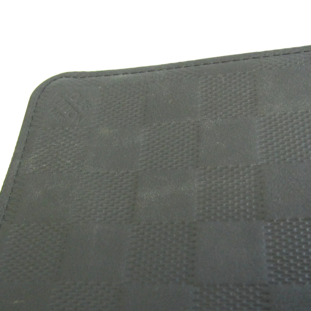 Pre-Owned Louis Vuitton Damier Infini Zippy Wallet Vertical N63548 Men's Damier Infini Long Wallet (bi-fold) Onyx (Good)